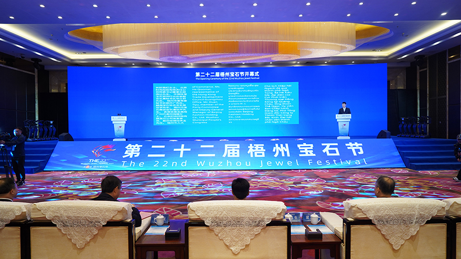 第二十二届梧州宝石节开幕式现场